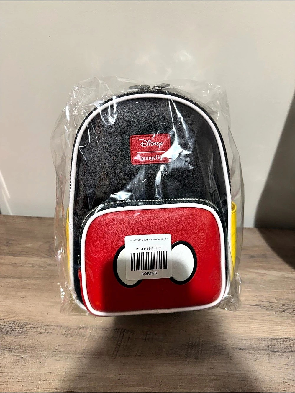 Disney Kids Mickey Mouse Backpack Black & Red NWT